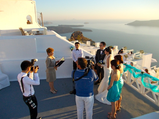Haoze & Jiangxue Santorini Wedding blog 1