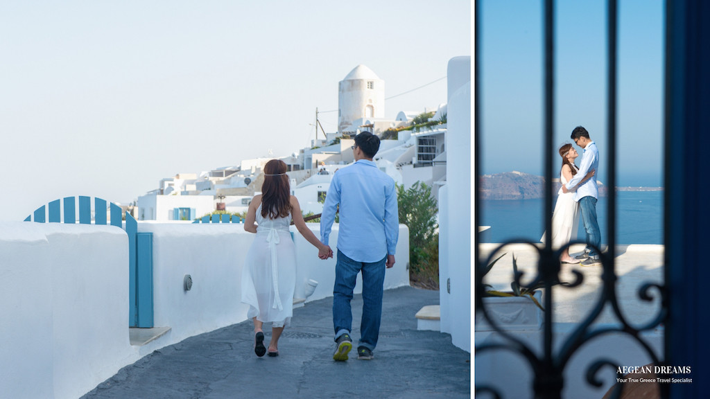 Romantic Honeymoon Photoshoot Santorini blog 4